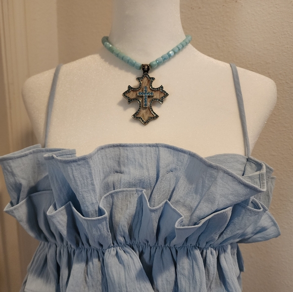 Necklace cross new - Picture 3 of 3